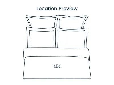 Solid Border Classic Cool Cotton Percale Duvet Cover - Porcelain Blue, Twin/Twin XL