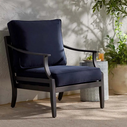 Deep Seat Chair & Seatback Cushion - Navy, Small