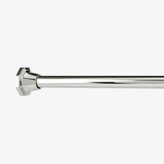 Santa Maria Decorative Metal Adjustable Shower Rod - Chrome