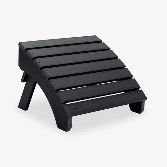 Adirondack Folding Ottoman - Black