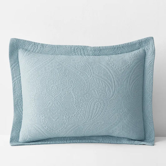 Hillcrest Cotton Matelassé Sham - Cloud