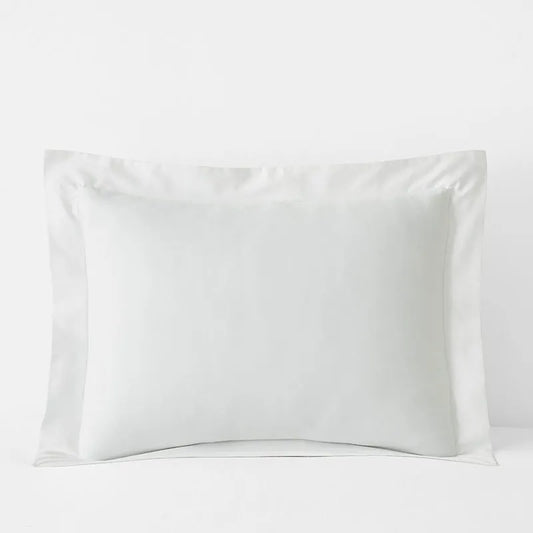 Classic Smooth Sateen Solid Sham - White, Standard