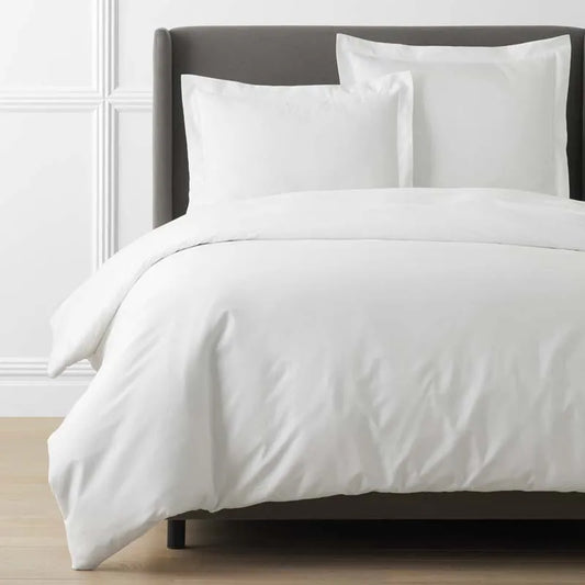 Luxe Smooth Egyptian Cotton Sateen Duvet Cover - White, Twin/Twin XL