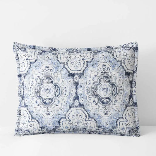 Royal Mirage Reversible Quilted Sham - Blue, King