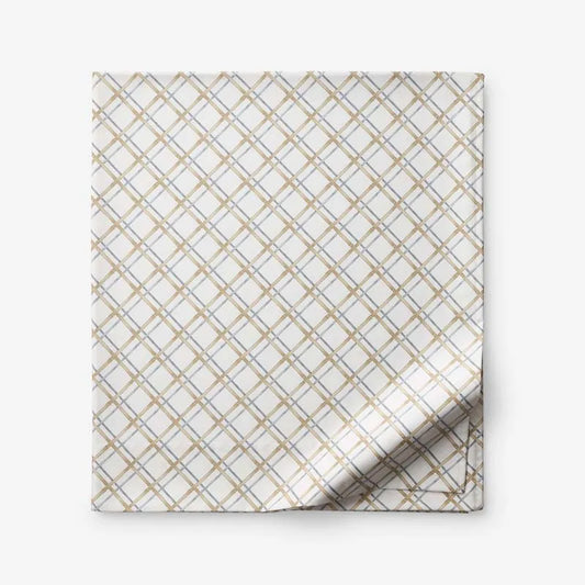 Leander Premium Smooth Wrinkle-Free Sateen Flat Bed Sheet - Gray Multi, Twin/Twin XL