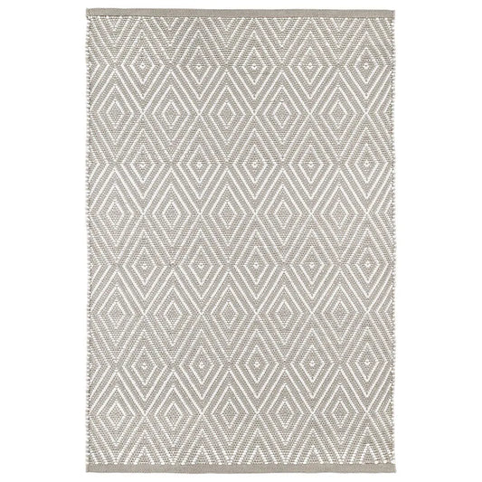 Diamond Handwoven Indoor/Outdoor Rug - Platinum, 2' 6" x 8' Runner