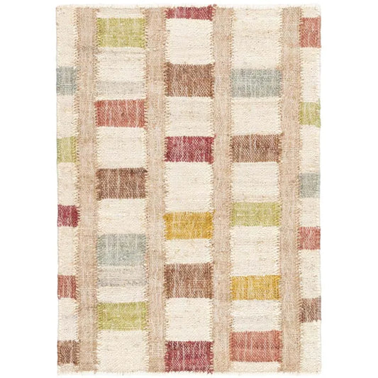 Mosaic Handwoven Jute Rug - Multi, 5' x 8'
