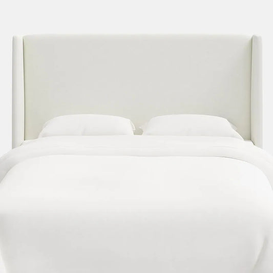 Gramercy Textured Linen Headboard - White,  Twin