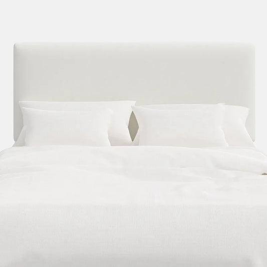 Tribeca Textured Linen Headboard - White,  Twin