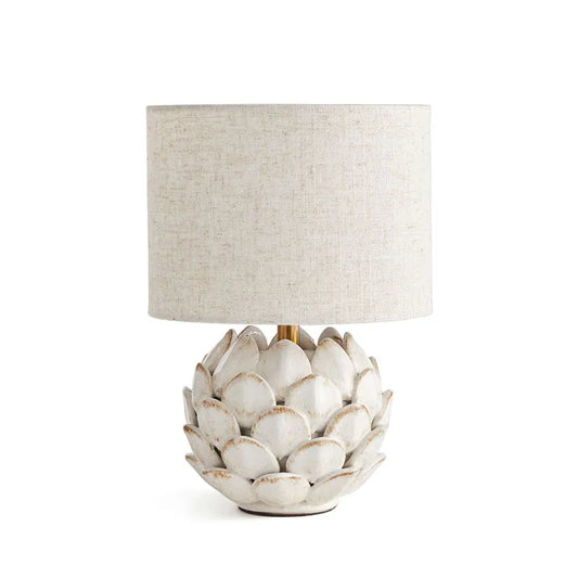 Artichoke Ceramic Table Lamp - White,  XS