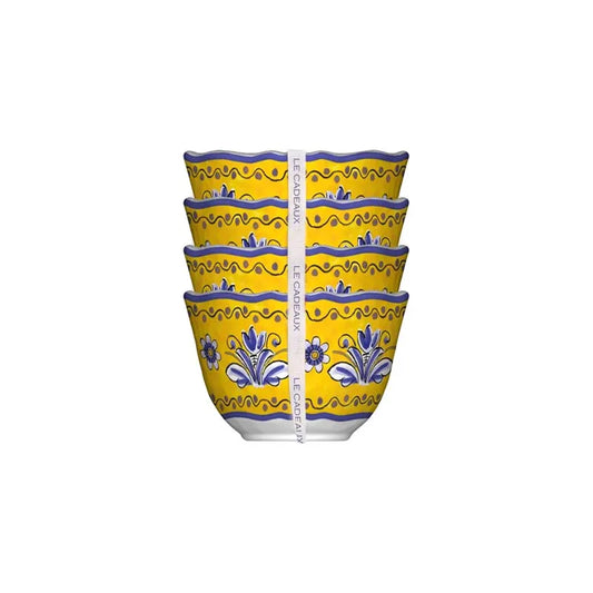 Benidorm Dip Bowls, Set of 4 - Yellow