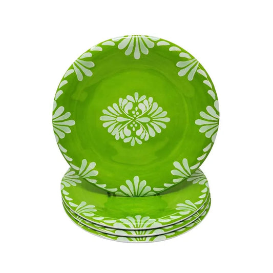 Paloma Salad Plates, Set of 4 - Green